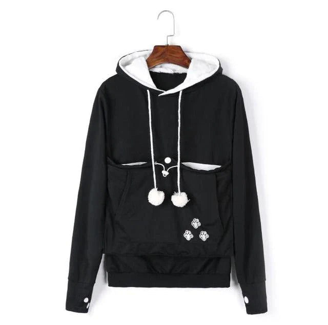 Cute Cat Kangaroo Pocket Hoodie