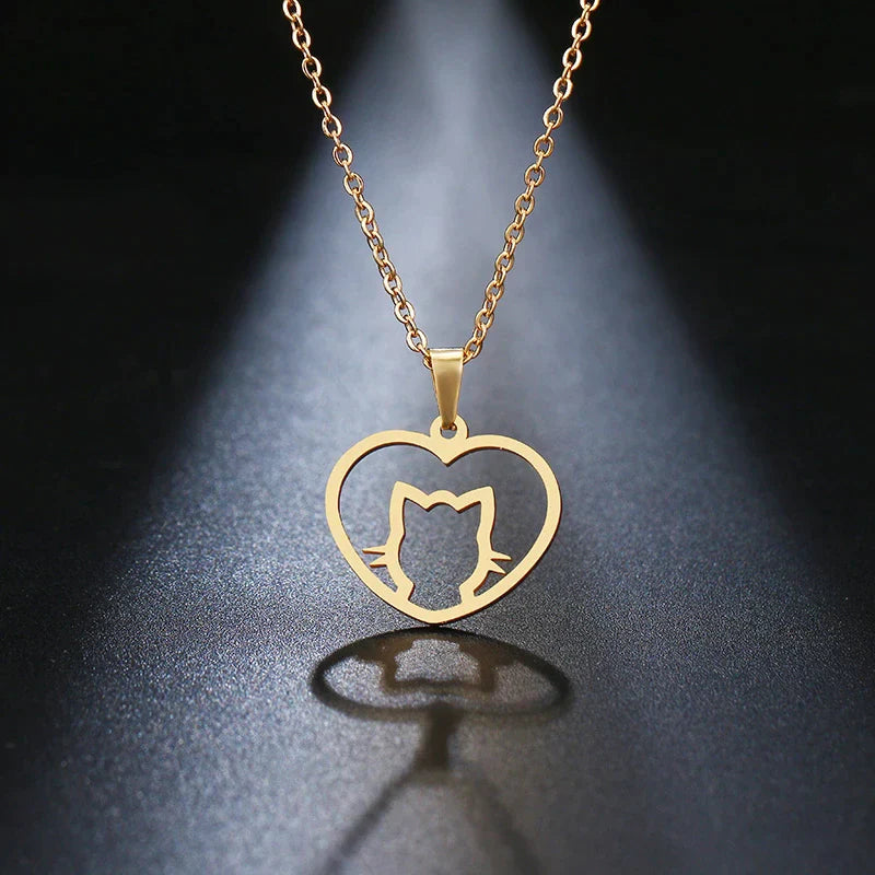 Cute Cat Pendant Necklace - 9Lives
