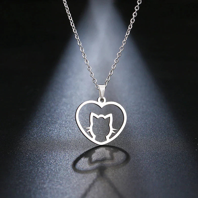 Cute Cat Pendant Necklace - 9Lives