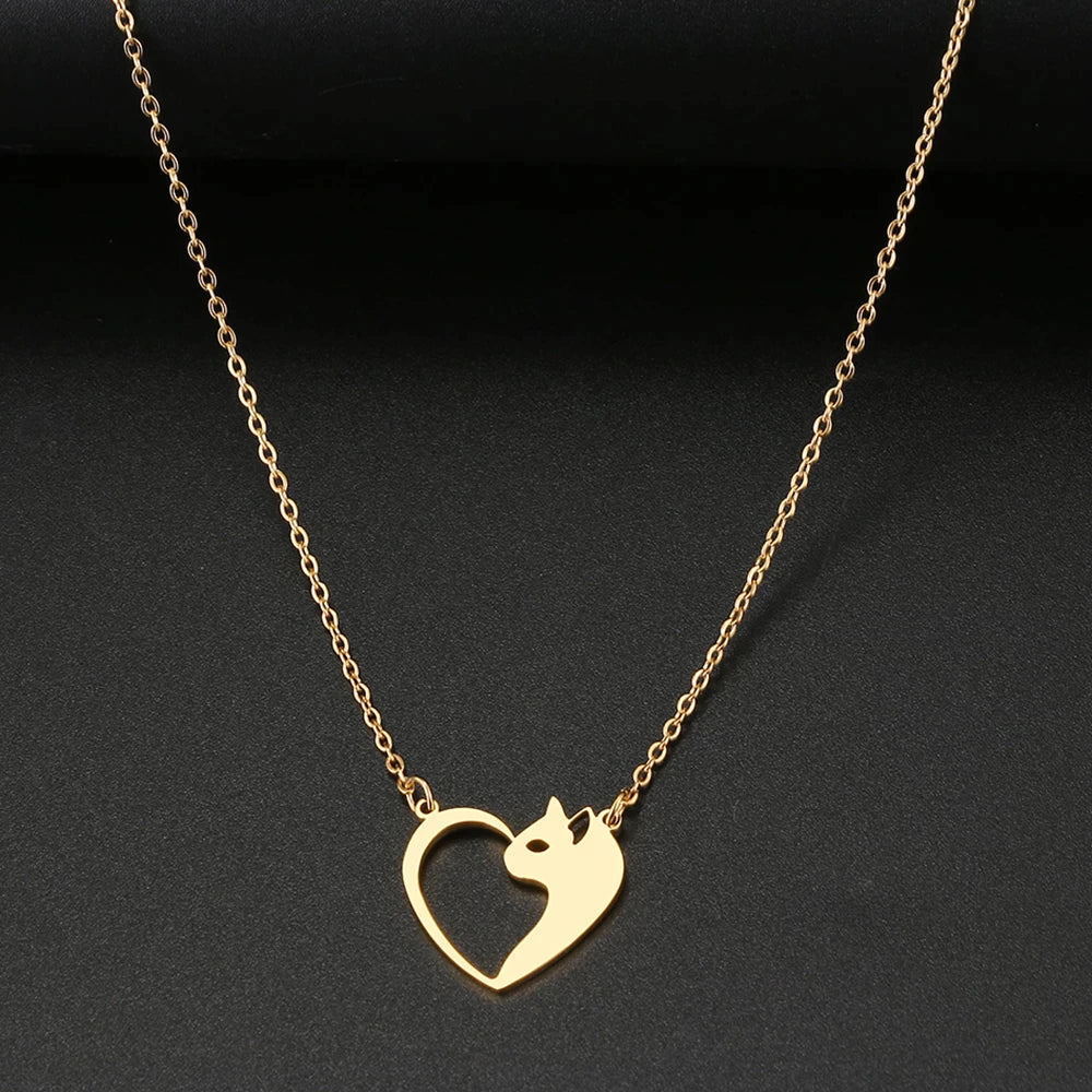 Cute Cat Pendant Necklace - 9Lives