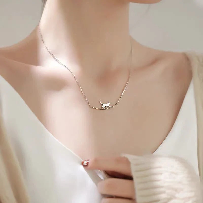 Cute Cat Pendant Necklace - 9Lives
