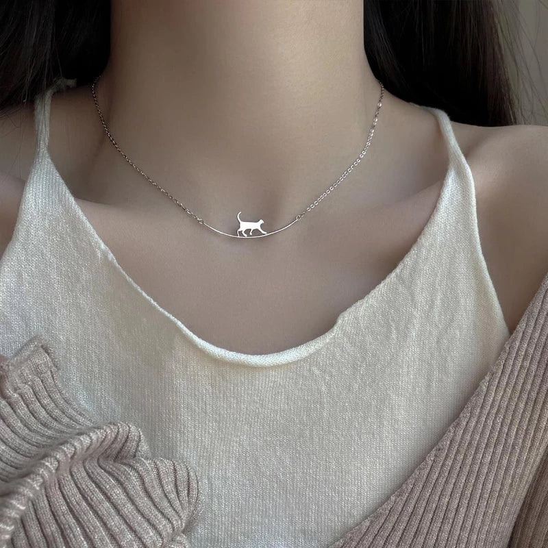 Cute Cat Pendant Necklace - 9Lives