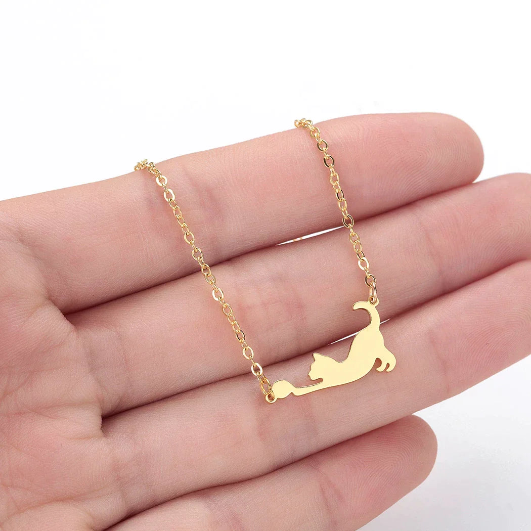 Cute Cat Pendant Necklace - 9Lives