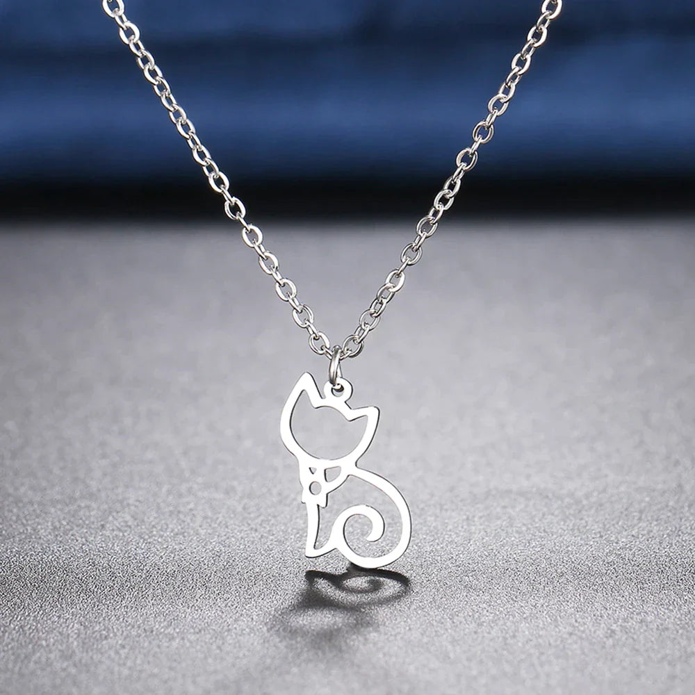 Cute Cat Pendant Necklace - 9Lives