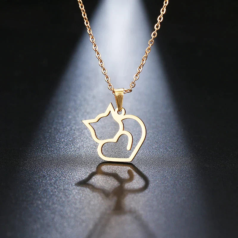 Cute Cat Pendant Necklace - 9Lives