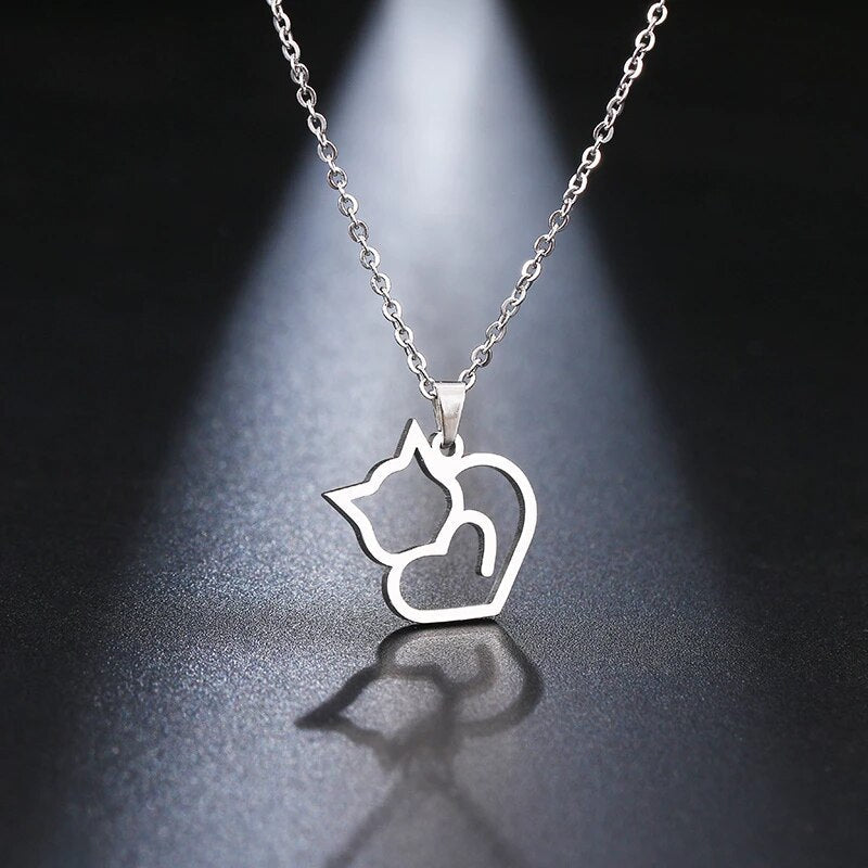 Cute Cat Pendant Necklace - 9Lives