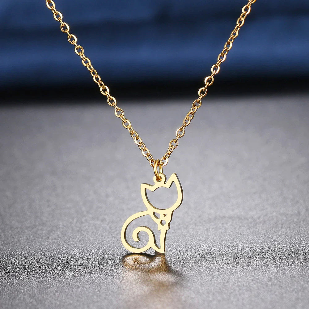 Cute Cat Pendant Necklace - 9Lives
