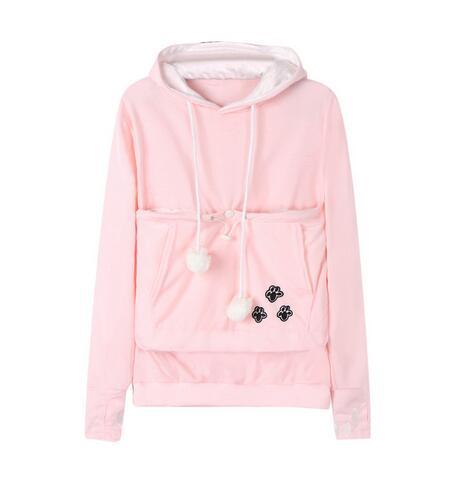 Cute Cat Kangaroo Pocket Hoodie
