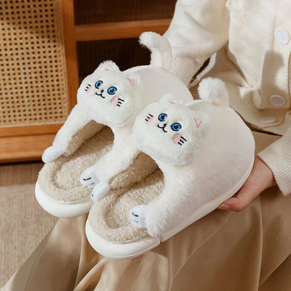 Cute Cat Fluffy Slippers
