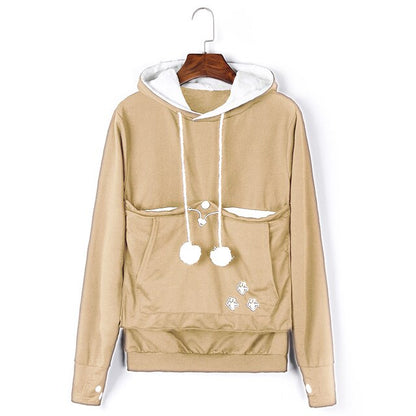 Cute Cat Kangaroo Pocket Hoodie