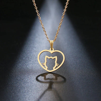 Cute Cat Pendant Necklace - 9Lives