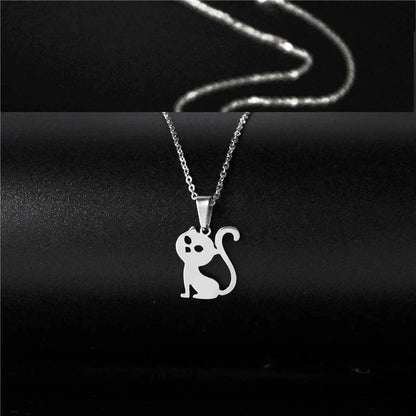 Cute Cat Pendant Necklace - 9Lives