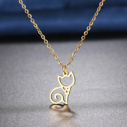 Cute Cat Pendant Necklace - 9Lives