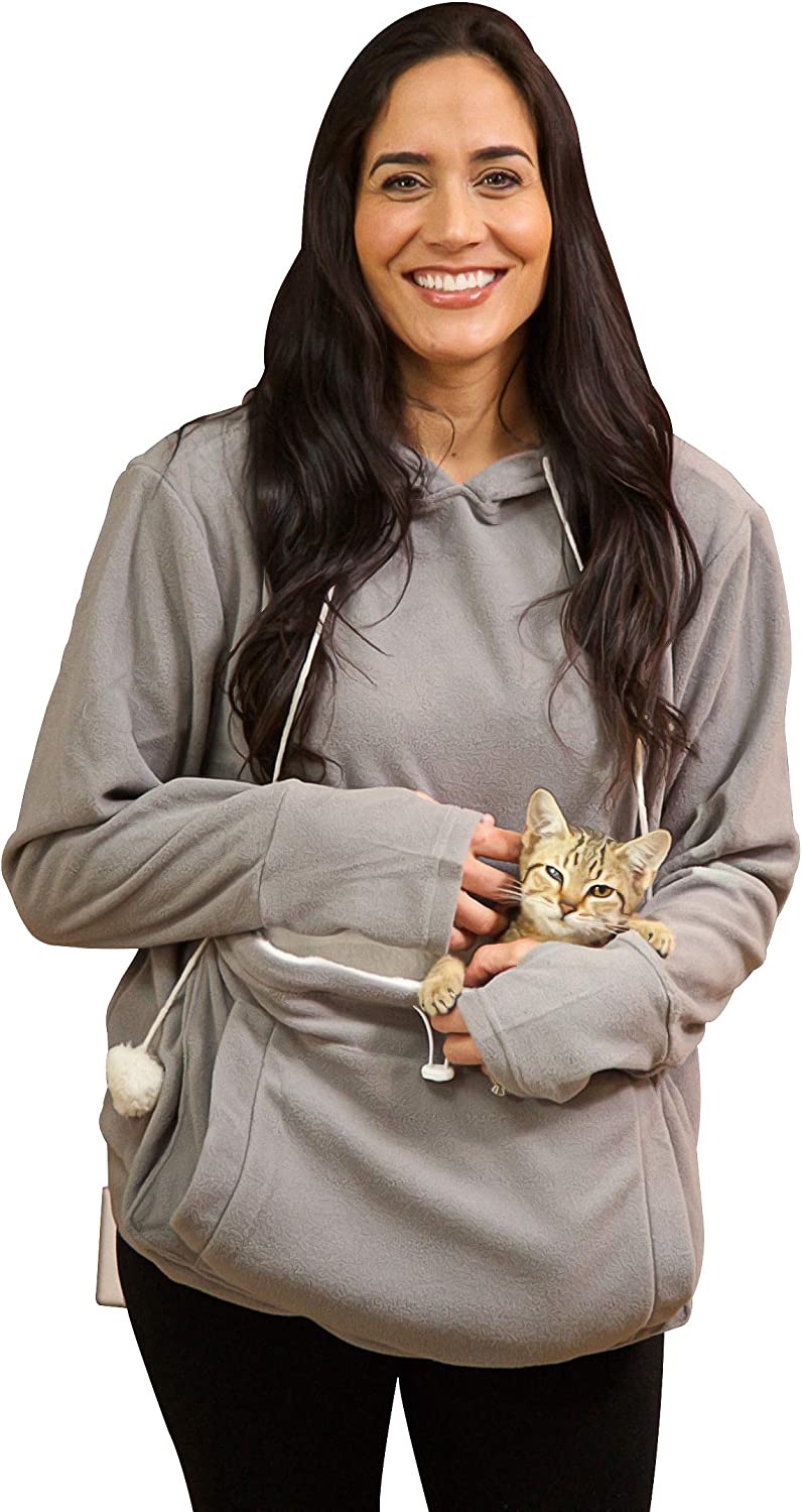 Cute Cat Kangaroo Pocket Hoodie