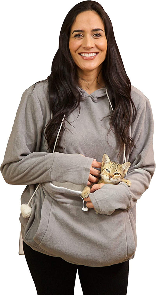 Cute Cat Kangaroo Pocket Hoodie